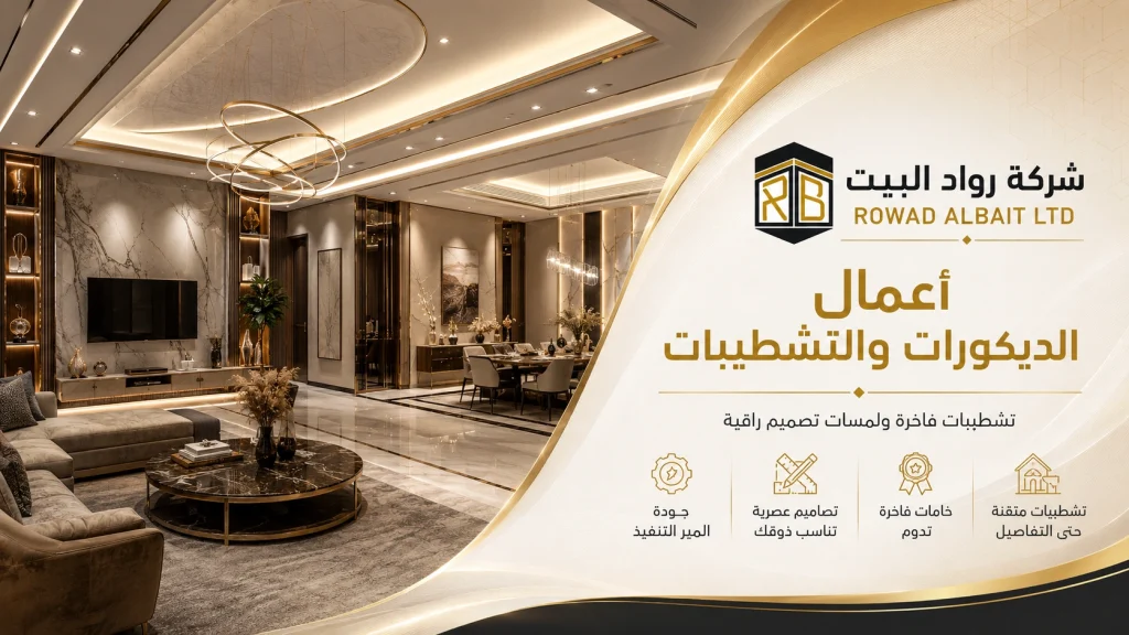 اعمال الديكورات والتشطيبات