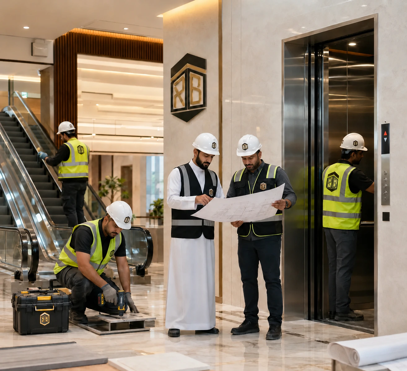 خدمات شركة رواد البيت للمصاعد